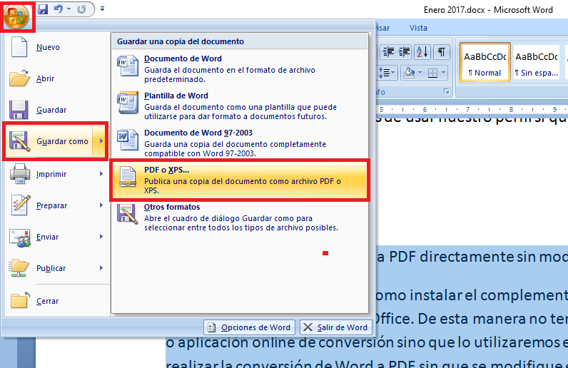 Como Convertir Archivos Word A Pdf Directamente Sin Modificar El